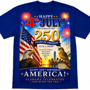 Alabama July 4th Celebration shirt (blue)